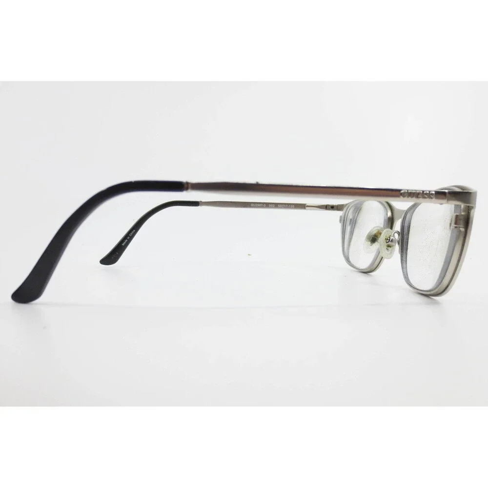 Guess GU2587-3 002 Black Silver Cat Eye Eyeglasses Frames 50-17-135 Womens
